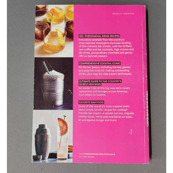 Food & Wine Cocktails 2016 Drink Recipes Mixology Guide Paperback Time Inc Books - Picture 16 of 16